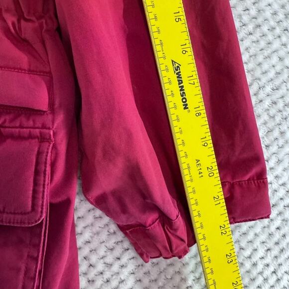 Vintage J Crew Jacket Mens S Red Barn Chore Jacket Hoodie Mid Length Coat - Picture 14 of 16